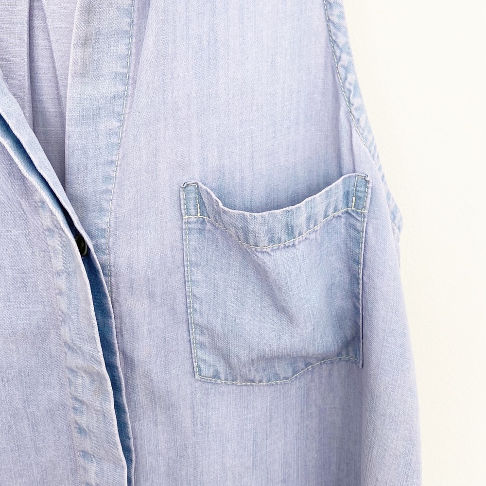 Anthropologie Cloth + Stone Chambray Top - Picture 7 of 8